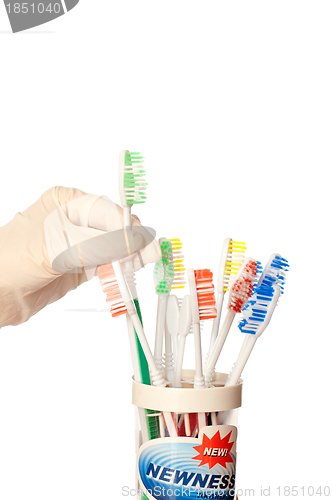 Image of toothbrushes