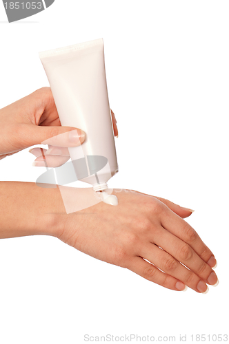 Image of cosmetic cream for hands