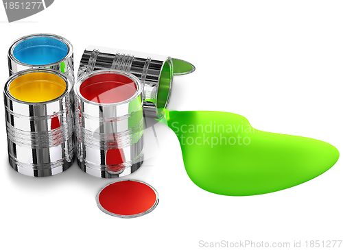 Image of cans of paint