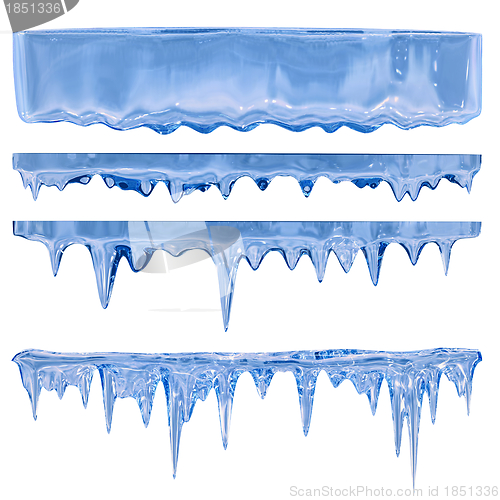 Image of blue icicles