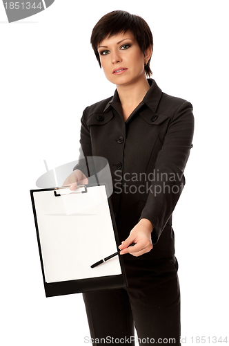 Image of Blank paper in file