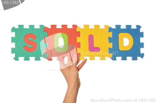 Image of word sold