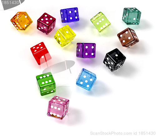 Image of colored dices