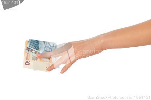 Image of dirty euro money