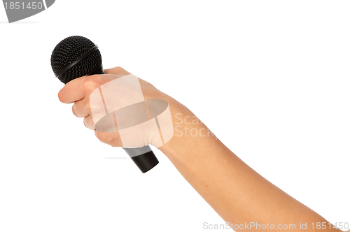 Image of microphone for interview
