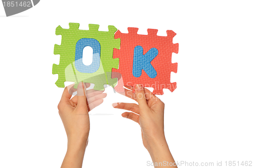 Image of word ok