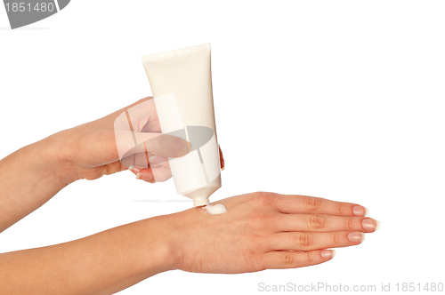 Image of cosmetic cream for hands