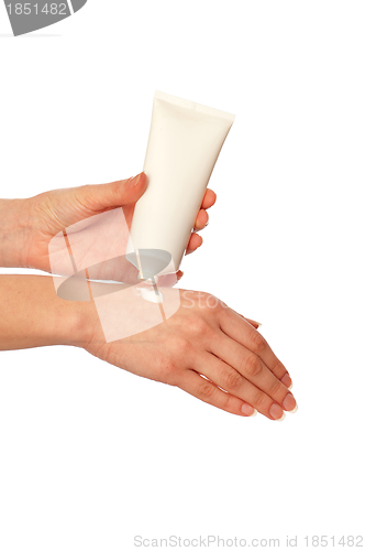 Image of cosmetic cream for hands