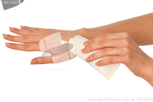 Image of cosmetic cream for hands