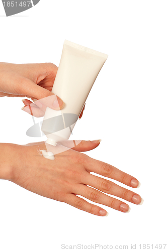 Image of cosmetic cream for hands