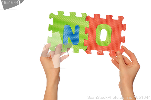 Image of word no