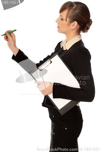 Image of drawing a diagram at presentation