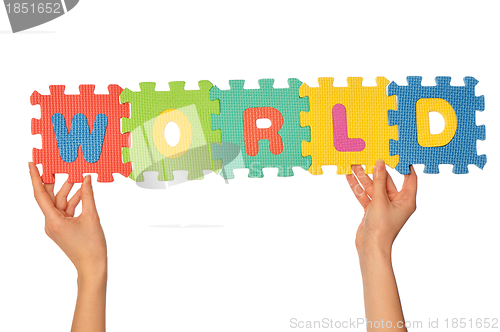 Image of word world