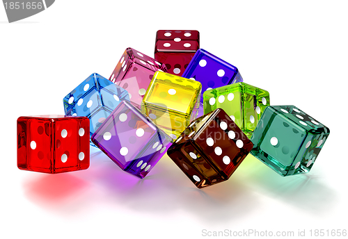 Image of colored dices