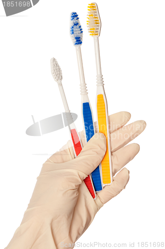 Image of toothbrushes