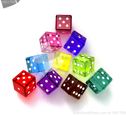 Image of colored dices