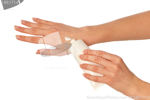 Image of cosmetic cream for hands