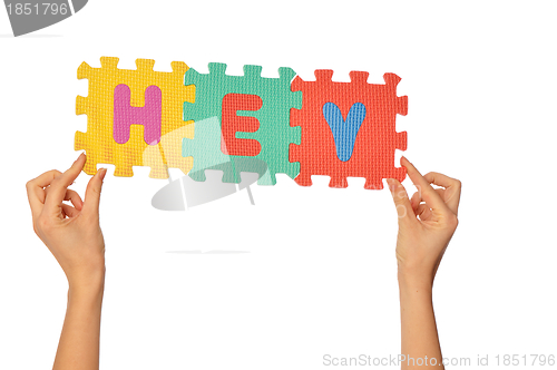 Image of word hey