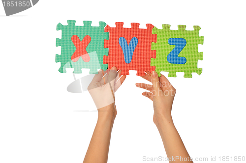 Image of alphabet xyz