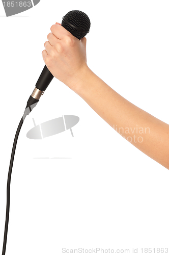 Image of black microphone