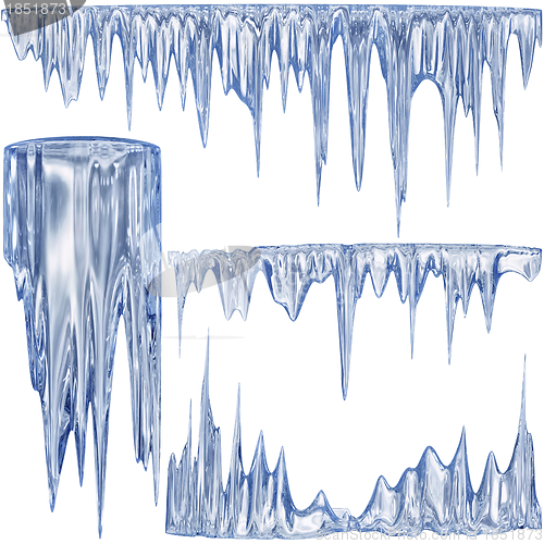 Image of Blue cold icicles