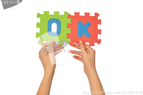 Image of word ok