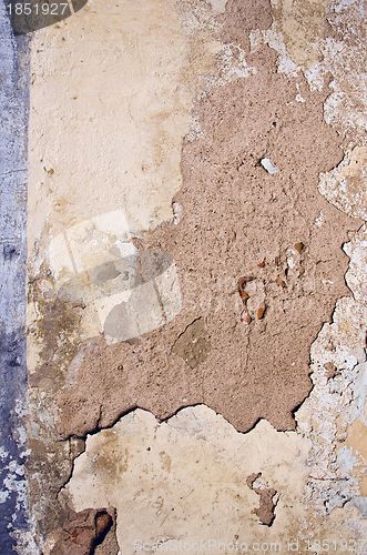 Image of Ancient crumbled wall background.  