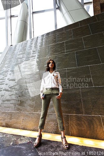 Image of Beautiful woman standing