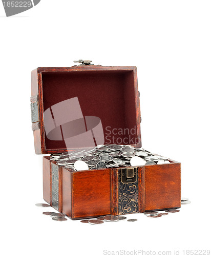 Image of Treasure Chest. Isolated on a white background