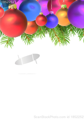 Image of Branches with a Christmas toy