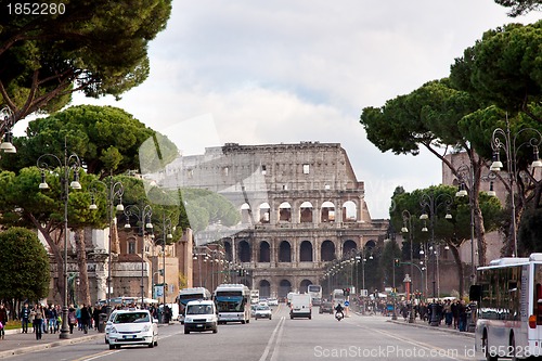 Image of Colosseum in Rome, Italy