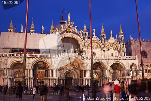 Image of St. Marks Cathedral and square in Venice, Italy