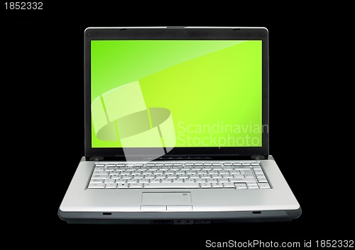 Image of Open laptop