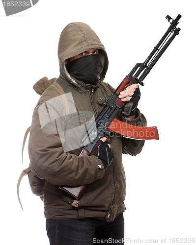 Image of Terrorist with weapon