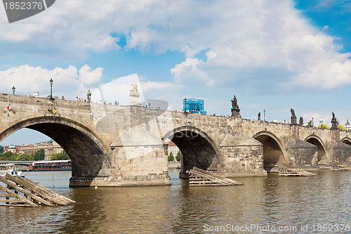 Image of Karlov or Charles bridge in Prague