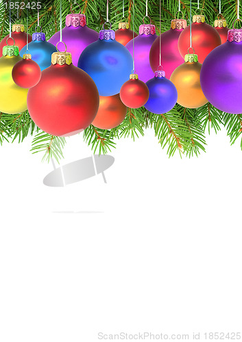 Image of Branches with a Christmas toy