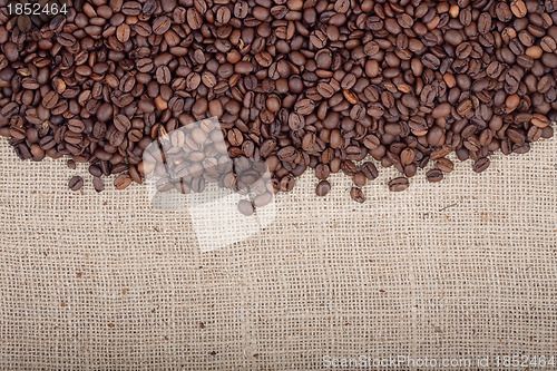 Image of Brown roasted coffee beans.