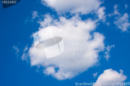 Image of Beautiful blue sky and clouds