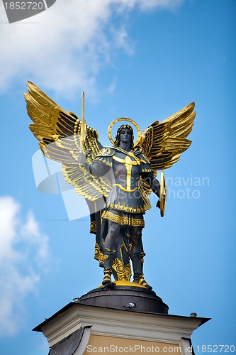 Image of Monument of Angel in Kiev, independence square