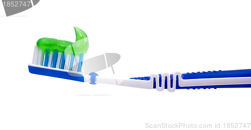 Image of Toothbrush and toothpaste