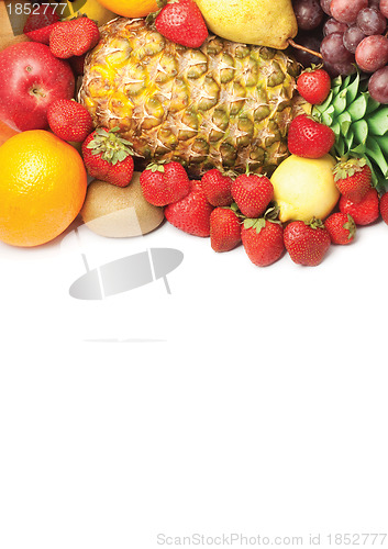 Image of Colorful healthy fresh fruit. Shot in a studio