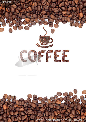 Image of Brown roasted coffee beans