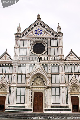 Image of The Basilica di Santa Croce famous Franciscan church on Florence