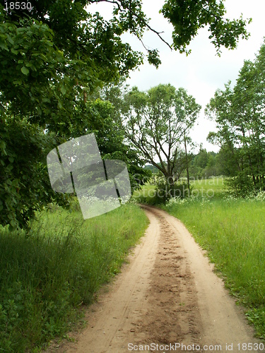 Image of road in Latgalia (Latvia)