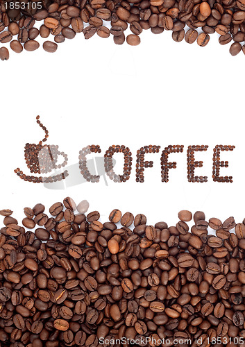 Image of Brown roasted coffee beans