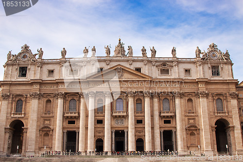 Image of St. Peter's Basilica in Vatican City in Rome, Italy.
