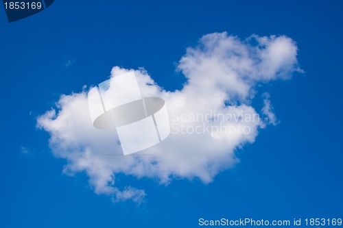 Image of Beautiful blue sky and clouds