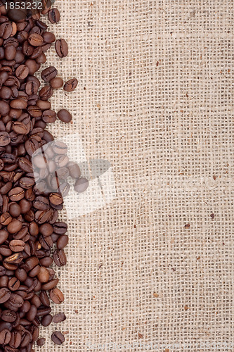 Image of Brown roasted coffee beans.
