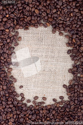 Image of Brown roasted coffee beans.