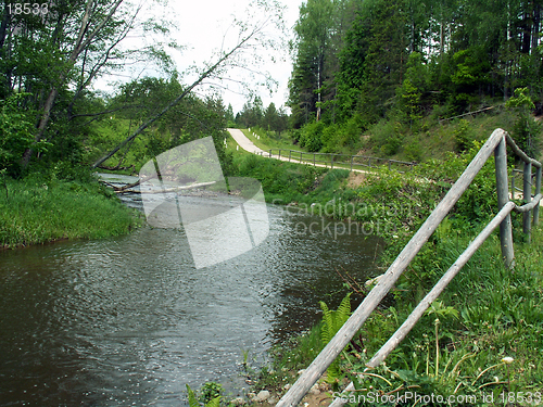 Image of river in Latgalia (Latvia)